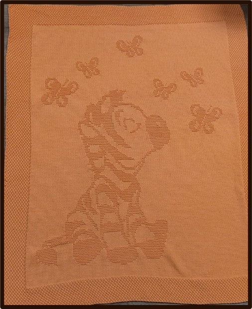 Strickanleitung für eine Babydecke Zebra, ca. 75 x 92 cm
